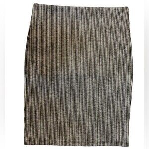 Loft Outlet • Career Striped Black Pencil Skirt Work Office Wear